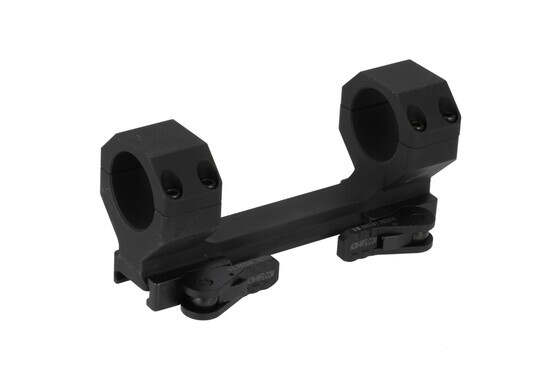 American Defense Delta quick detach 30mm scope mount with 1.50" central height and black anodized finish.